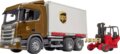 Bruder Scania UPS teherautó targoncával