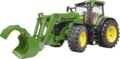 Bruder, John Deere 7R 350 traktor homlokrakodóval