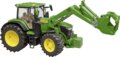 Bruder, John Deere 7R 350 traktor homlokrakodóval