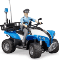 Bruder Rendőrségi Quad (ATV) sofőr figurával