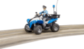 Bruder Rendőrségi Quad (ATV) sofőr figurával