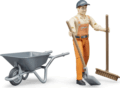 Bruder Községi munkás figura