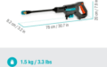 Gardena AquaClean 24/18V P4A akkus magasnyomású mosó, 24 bar