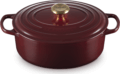 Le Creuset Signature ovális öntöttvas sütő-főzőedény, 29cm, 4,7 l, rhone