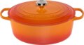 Le Creuset Signature ovális öntöttvas sütő-főzőedény, 33cm, 7,5 l, vulkán