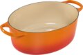Le Creuset Signature ovális öntöttvas sütő-főzőedény, 33cm, 7,5 l, vulkán