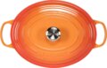 Le Creuset Signature ovális öntöttvas sütő-főzőedény, 33cm, 7,5 l, vulkán