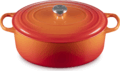 Le Creuset Signature ovális öntöttvas sütő-főzőedény, 35cm, 8,9 l, vulkán