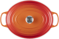 Le Creuset Signature ovális öntöttvas sütő-főzőedény, 35cm, 8,9 l, vulkán