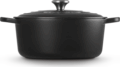 Le Creuset Signature kerek öntöttvas sütő-főzőedény, 28cm, 6,7 l, fekete