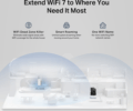 TP-Link RE235BE WiFi jelerősítő (BE3600, Wi-Fi 7)