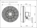 CasaFan Airos Eco Silent Wall SW fali ventilátor