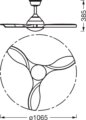OSRAM Ceiling Fan Bise mennyezeti ventilátor