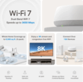 TP-Link Deco BE22 (Wi-Fi 7, BE3600, kétsávos, Mesh, 2-Pack)