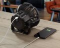 X10 újratölthető akkus ventilátor világítással
