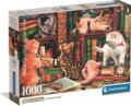 Clementoni, Érdeklődő cicák puzzle, 1000 darabos