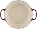 Le Creuset Signature kerek öntöttvas sütő-főzőedény, 26cm, 5,3 l, rhone