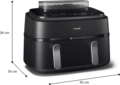 Philips SteamFry+ Dual NA550/00 dupla kosaras forrólevegős sütő (9 l)