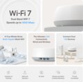TP-Link Deco BE25 (Wi-Fi 7, BE5000, kétsávos, Mesh, 3-Pack)