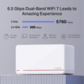Mercusys Halo H37BE (Wi-Fi 7, BE6500, kétsávos, Mesh, 2-Pack)