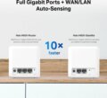 Mercusys Halo H60X (Wi-Fi 6, AX1500, kétsávos, Mesh, 3-Pack)