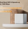 Mercusys Halo H60X (Wi-Fi 6, AX1500, kétsávos, Mesh, 3-Pack)