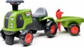 Falk, Baby Claas traktor utánfutóval, világoszöld