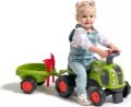 Falk, Baby Claas traktor utánfutóval, világoszöld