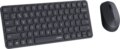 Rapoo 9010M billentyűzet + egér szett (magyar, vezeték nélküli, multi-mode, ultra-slim, sötét szürke)