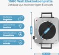 Clatronic EKP 3788 inox hordozható elektromos főzőlap, 1500W