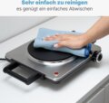 Clatronic EKP 3788 inox hordozható elektromos főzőlap, 1500W