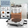 Clatronic EKP 3788 inox hordozható elektromos főzőlap, 1500W