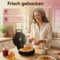 Clatronic Black WA 3832 szív alakú gofrisütő