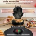 Clatronic Black WA 3832 szív alakú gofrisütő