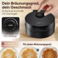 Clatronic Black WA 3832 szív alakú gofrisütő