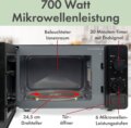 Bomann MW 6014 CB mikrohullámú sűtő, 700W, fekete
