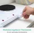 Clatronic DKP 3583 hordozható elektromos főzőlap, 2500W