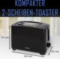 Bomann TA 6065 CB kenyérpirító, 2 szeletes, fekete