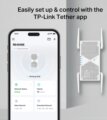 TP-Link RE405BE WiFi jelerősítő (BE6500, Wi-Fi 7)