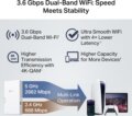 TP-Link RE220BE WiFi jelerősítő (BE3600, Wi-Fi 7)