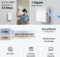 TP-Link RE220BE WiFi jelerősítő (BE3600, Wi-Fi 7)
