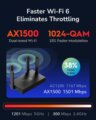 Cudy WR1500 (Wi-Fi 6, AX1500, kétsávos, Gigabit)