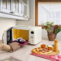 Zilan ZLN1245 retró mikrohullámú sütő, 700W, bézs