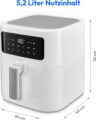 Medion Life MD 11740 E40 XL forrólevegős sütő (5,2 l)