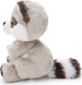 Nici, Alvó plüss mosómedve gombával, kosárban, 12 cm