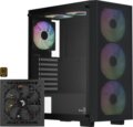 Aerocool B509A Flow-G-BK-v1 számítógépház (650W tápegységgel)