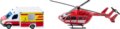 SIKU SUPER, Mercedes-Benz mentőautó és Eurocopter EC 145 helikopter játék szett