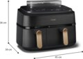 Philips SteamFry+ Dual NA552/00 forrólevegős sütő (9 l)