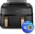 Philips SteamFry+ Dual NA552/00 forrólevegős sütő (9 l)