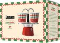 Bialetti Mini Express Tricolore Damier Szett 7405 kotyogós kávéfőző, 2 személyes